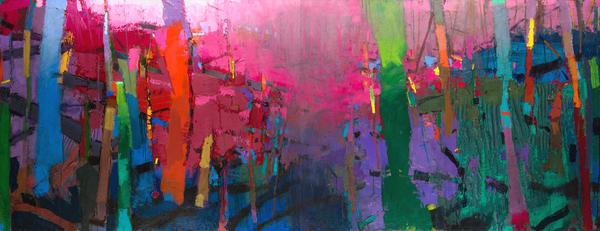 Camellia, 2014-15, Oil on Linen, 63x164 inches