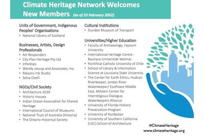 Selva Ozelli member of Climate Heritage Network