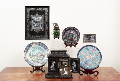 The April 17th auction features Rare Enamels from Collection of Lucy & Stanley Lopata including French Limoges examples ranging in period from the Renaissance to Napoleon III, as well as Chinese examples with many from the Qianlong era.