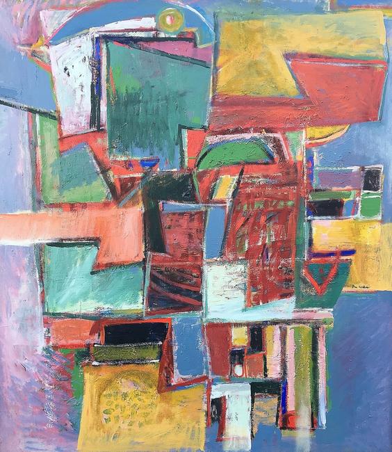 Ben Wilson, "Calypso," oil on masonite, 54 x 48, 1990