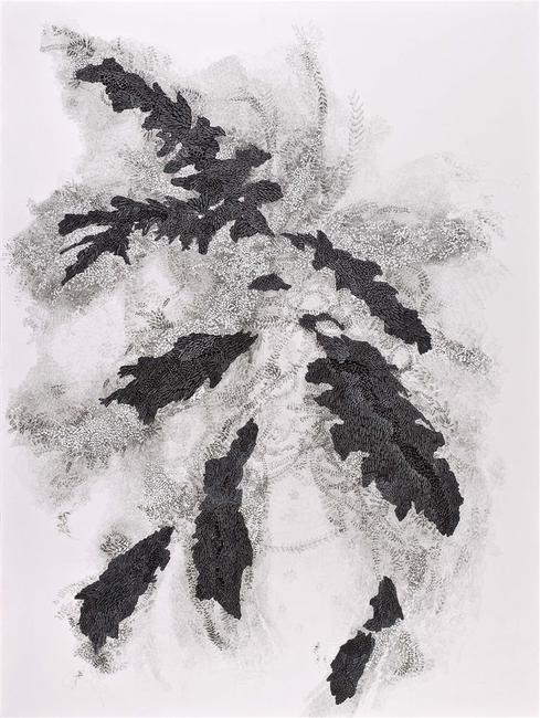 Candelaria Palacios, Aire (Air), Ink on Paper, 74.8'' x 55.12''