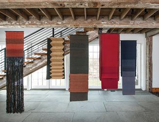 Woven textiles by Carolina Yrarrázaval, 2001-2009 (photo by Tom Grotta)