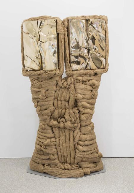 Barbara Chase-Riboud (b.1939), “Matisse's Back in Twins,” 1967/1994, polished bronze and silk on painted steel base, 75 1/4" x 39" x 18" / 191.1 x 99.1 x 45.7 cm