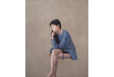 Chenyi Sun, Blue, Oil on Linen, 47.5'' x 39.5''