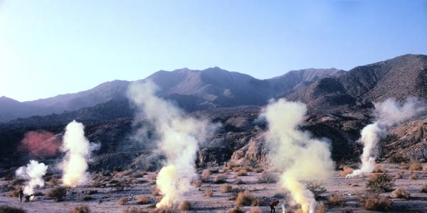 Judy Chicago, Desert Atmosphere, Palm Desert, CA, 1969/2020, 30 x 40 inches, Collection of the Nevada Museum of Art, Center for Art + Environment Archive Collections