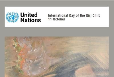 Art Show by Selva Ozelli for International Day for Girl Child