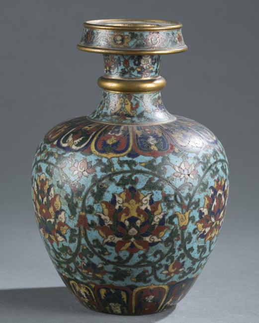 Chinese Cloisonné Bottle Vase dated to the 18th / 19th century