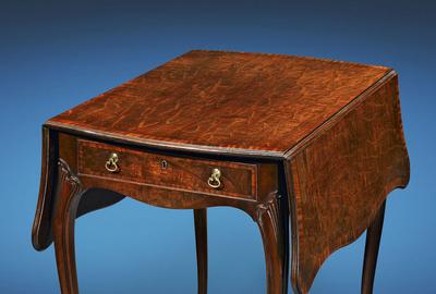 This incredible Pembroke table is one of the handful of pieces created by the legendary Thomas Chippendale that is still in private hands.