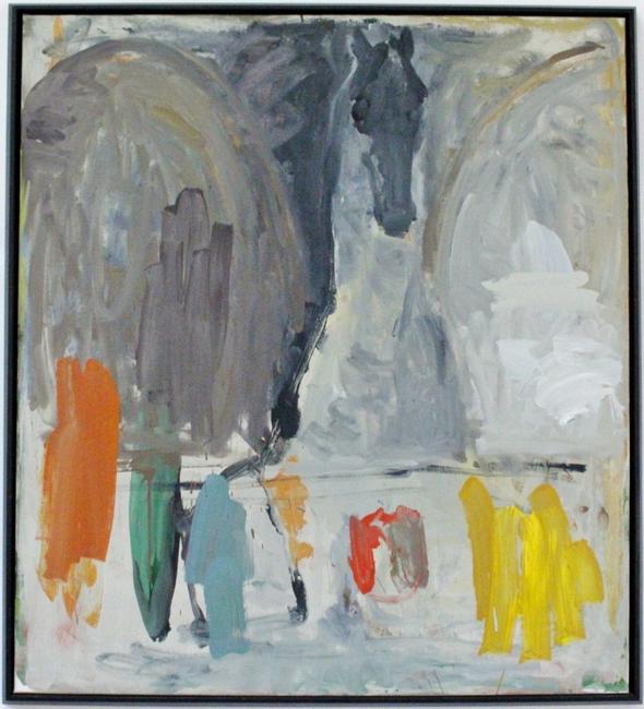 Two oil paintings by the British painter Christopher Le Brun (b.  1951), including this work titled Day Painting, will be sold Aug.  9-10 in Atlanta.