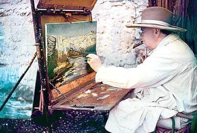 Few people realize that Churchill was a gifted artist.  