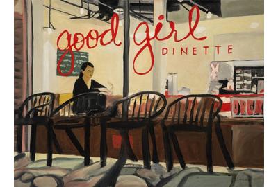 Clare Holzer, Good Girl Dinette, Oil on Canvas, 18'' x 24''