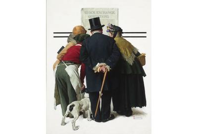 Rockwell presents a stirring social commentary in The Common Touch, which was used as the January 18, 1930 cover of the Saturday Evening Post.