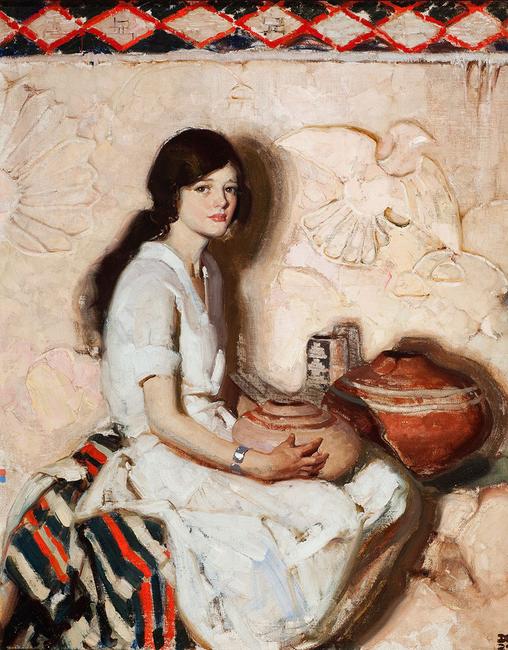 Dean Cornwell (1892–1960), Portrait, 1929, oil on canvas, 30 x 24 in, Sold: $245,700