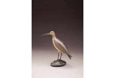 A.  Elmer Crowell (1862-1952), East Harwich, MA, Hudsonian Curlew, c.  1915, Estimate: $60/90,000