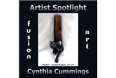 Cynthia Cummings - Fusion Art's 3-Dimensional "Artist Spotlight" Solo Art Exhibition for Sept.  2017 www.fusionartps.com