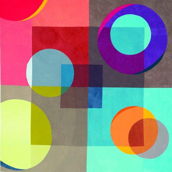 Anne Anderson, Orbit, Cotton, 79 x 78.5 inches