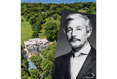 Oleg Cassini and Moorelands, his residence in Oyster Bay Cove, Long Island.