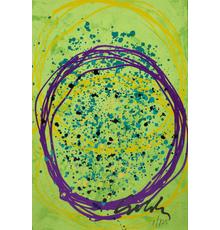 Dale Chihuly, Echo Floats, 2018, screenprint with hand-colouring, 94 x 63.5 cm - 37 x 25"