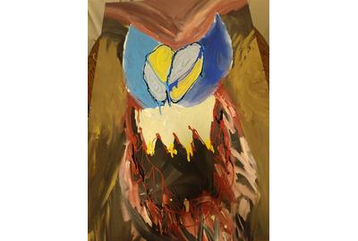 David Morrison, The Owl, Acrylic on Canvas, 48'' x 32''