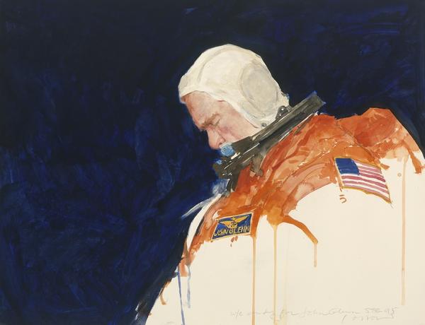 John Glenn by Henry C.  Casselli, Jr., 1998.  Graphite and watercolor on paper.  National Portrait Gallery, Smithsonian Institution; Gift of Taylor Energy Company LLC .  © Henry C.  Casselli, Jr.  