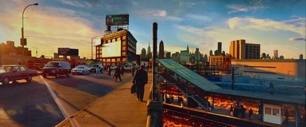 LIRR, Hunter’s Point, 2004.  Jeff Chien-Hsing Liao (Taiwanese, born 1977).  Pigment print.  Framed: 101.6 × 243.8 cm (40 × 96 in.).  The J.  Paul Getty Museum, Los Angeles, Gift of The Michael G.  and C.  Jane Wilson 2007 Trust.  © Jeff Chien-Hsing Liao