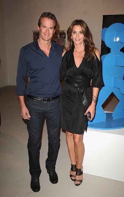 Cindy Crawford and Rande Gerber at Art Miami 2013.