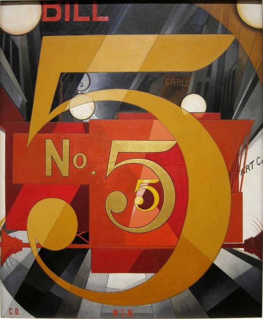 Charles Demuth’s I Saw the Figure 5 in Gold.  Photograph: © Metropolitan Museum of Art, New York