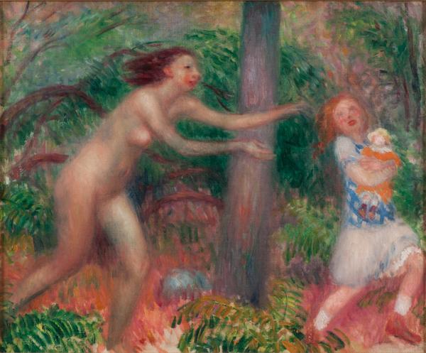 William J.  Glackens (1870-1938: American) Untitled (from the Nymph series), 1914-1917 Oil on canvas NSU Art Museum Fort Lauderdale; gift of the Sansom Foundation 1994.3