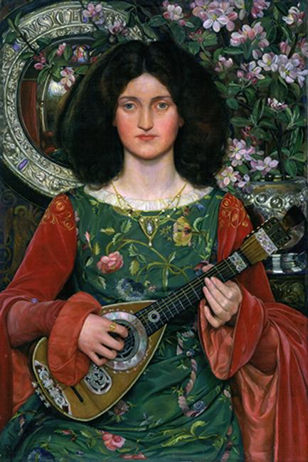 Kate Bunce, Musica, ca.  1895–97.  Oil on canvas, 40 3/16 x 30 3/16 x 1 3/4 in., Birmingham Museums Trust (1897P17).