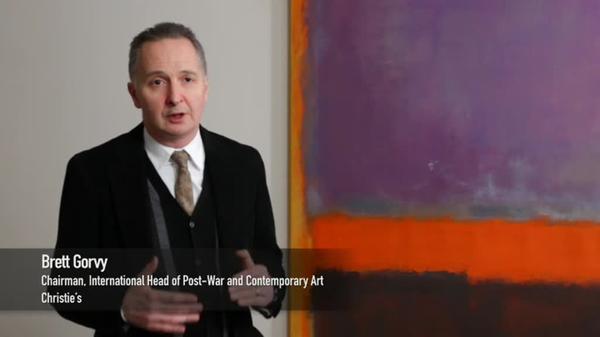 Brett Gorvy giving a Gallery Talk on Mark Rothko's Untitled, 1952.