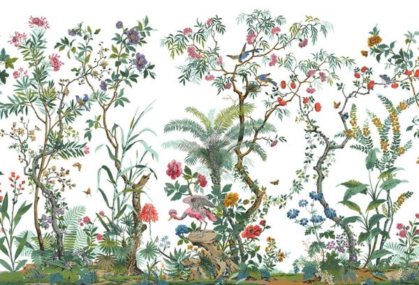 Décor Chinoise, by Zuber & Cie.  Designed in 1832 by Ehrmann & Zipelius to create 386 woodblocks + 57 colors.