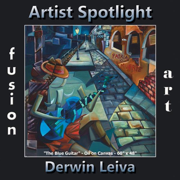 Derwin Leiva Wins Artist Spotlight Solo Art Exhibition www.fusionartps.com