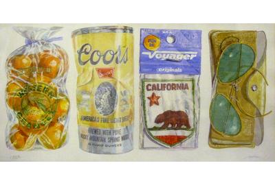 Don Nice; Predella, 1989; Watercolor on paper; 31 x 59 ½ inches; San Jose Museum of Art; gift of Katie and Drew Gibson 