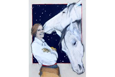 Donna Howell-Sickes "Starlight Kisses", 30" h x 22" w