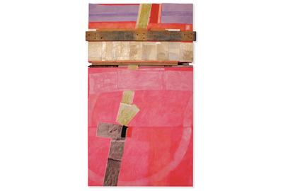 Bruce Dorfman, "Sash For All Time", 2007, Mixed media, 67 x 40 x 4 inches 