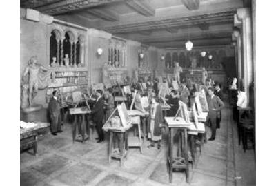 Carnegie Institute Drawing Class, c.  1925.  