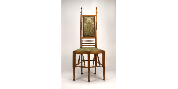 Aesthetic Side Chair, early - mid 1880s, design attributed to Christopher Dresser (1834 – 1904).  Wood and upholstery.  Collection Kirkland Museum of Fine & Decorative Art, Denver.