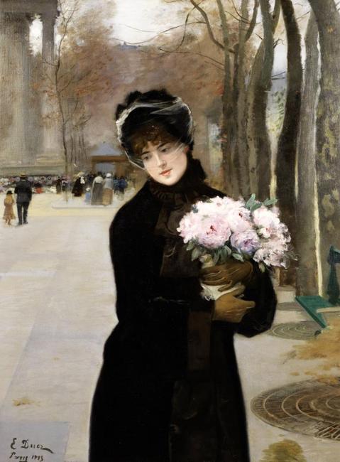 Ernest Ange Duez’s 1883 work Une Parisienne, £60,000-80,000.