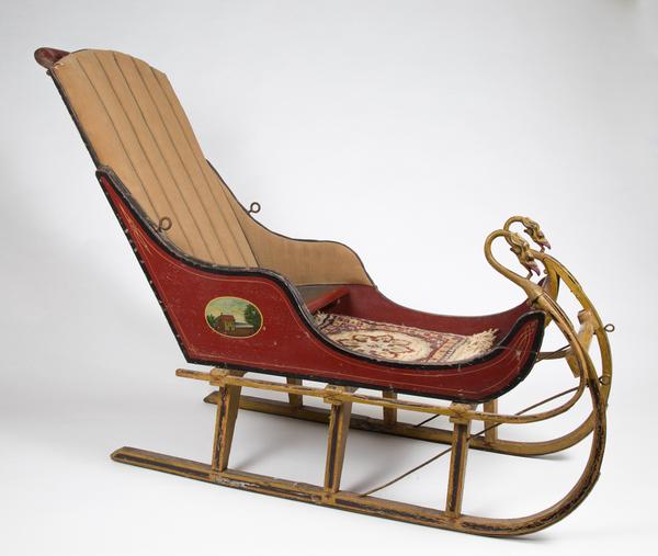 An Early 20th century Eagle's Head Sleigh 