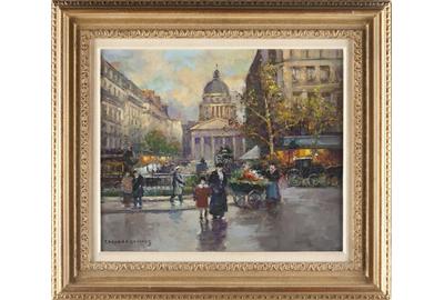 Oil on Canvas by Edouard Cortes (Fr., 1882-1969), The Pantheon ($25,000)