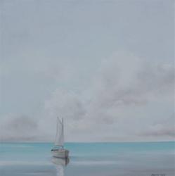 Elizabeth Sabine,Drifting No.  4,Oil on Canvas, 48''x48''