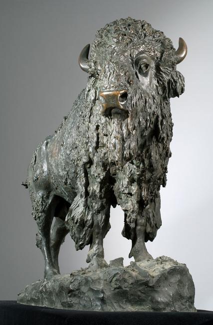 "Elk Buffalo" by Henry Merwin Shrady, sold for $276,000 at Eldred's Spring Americana, Paintings & Sporting Art Auction