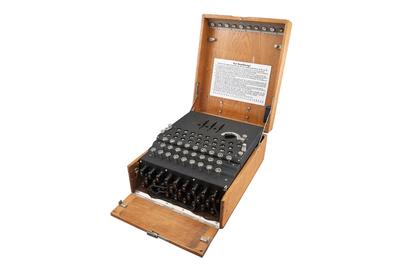 Three-Rotor Service Enigma Machine (Engima 1), [Heismoeth & Rinke]: 1940s.  From a Private Minneapolis Collection.  Est.  $80,000-120,000.