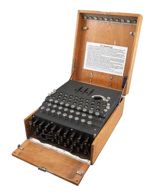 Three-Rotor Service Enigma Machine (Engima 1), [Heismoeth & Rinke]: 1940s.  From a Private Minneapolis Collection.  Est.  $80,000-120,000.