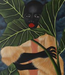 Image 1.  Zandile Tshabalala, Enter Paradise I, 2020.  Acrylic on canvas, 60 x 70 cm.  Courtesy of the artist and of ADA \ contemporary art gallery.