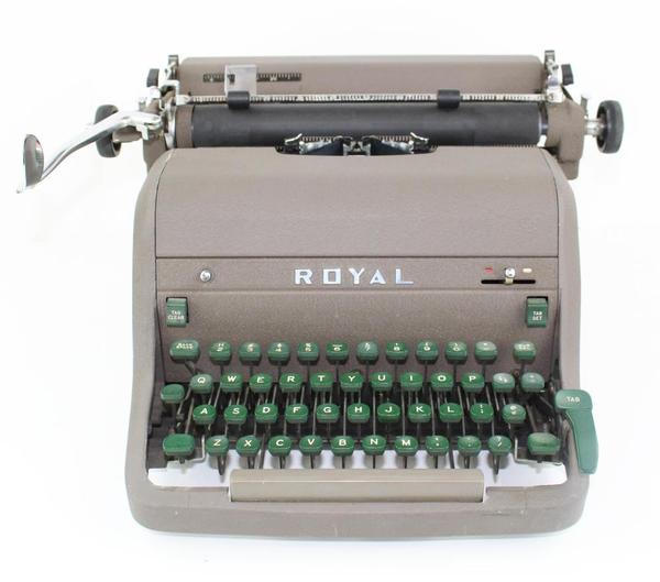 Ernest Hemingway’s 1950s-era Royal manual typewriter, used to write the memoir A Moveable Feast.  Included is a letter of authenticity signed in 2019 by Hotchner (est.  $50,000-$100,000).