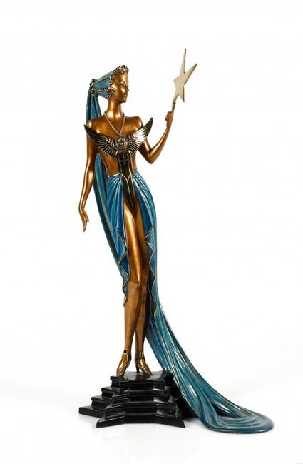 This bronze statue by Erte, titled Astra, will be sold at auction Sunday, June 28th, by Ahlers & Ogletree in Atlanta.