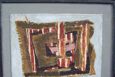 Fannie Hillsmith, Abstraction, 1945, artist-made frame