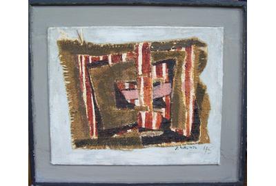 Fannie Hillsmith, Abstraction, 1945, artist-made frame