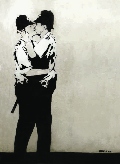 Banksy's "Kissing Coppers"